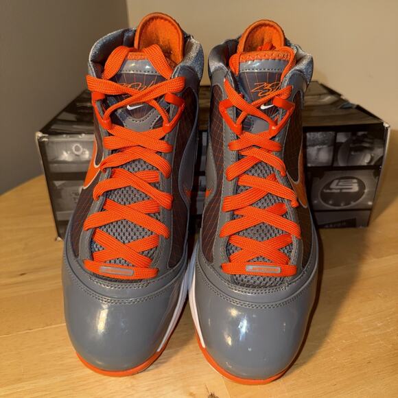 Nike Lebron 7 VII Eastbay TB Orange Blaze Cool Grey393320-003 Size 9.5 OG Box main image 4